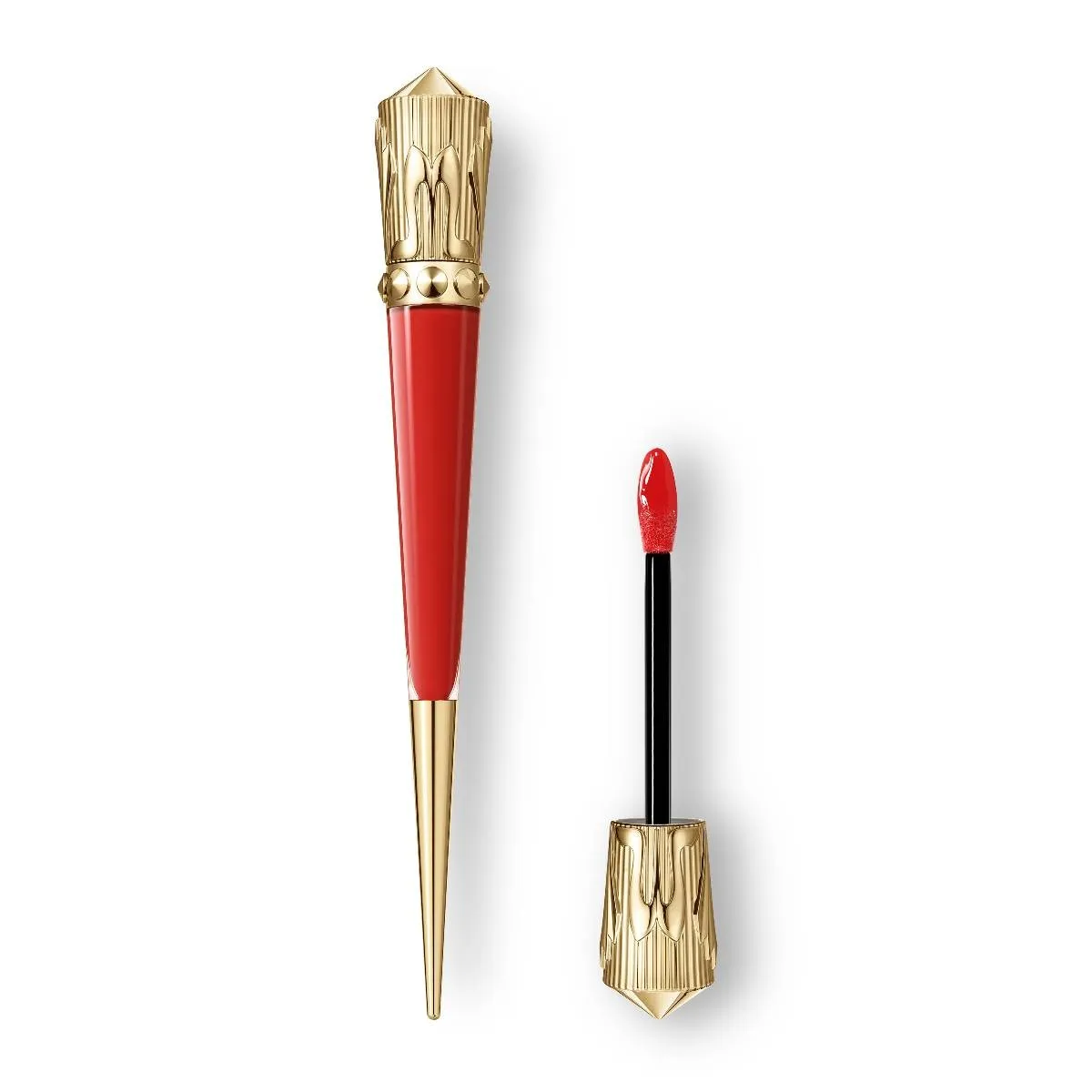 Christian Louboutin Rouge Stiletto Vinyl Gloss – Lip Gloss – Fire Red 115V - Beauty - front view